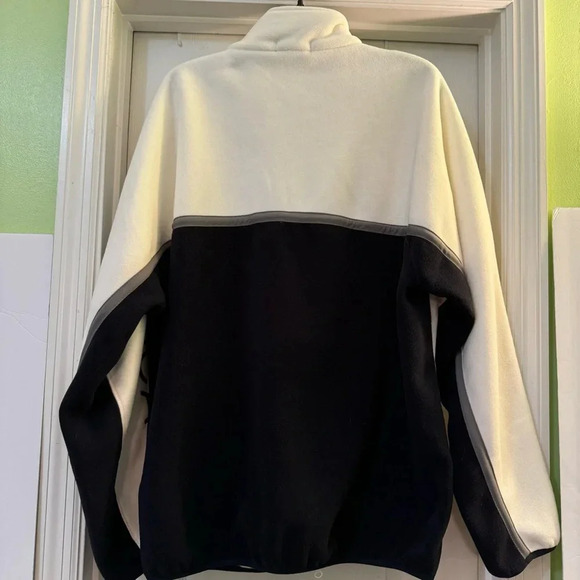 Nautica Colorblock Fleece Jacket Logo Spellout Outdoor Hiking - Picture 4 of 9